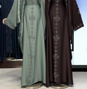 Nouvelle Abaya Traditionnelle Islamique pour Femmes, Style Dubaï, Printemps 2026, en Polyester Respirant, Longueur Cheville, pour Femmes Saoudiennes et Musulmanes - Product Image 3