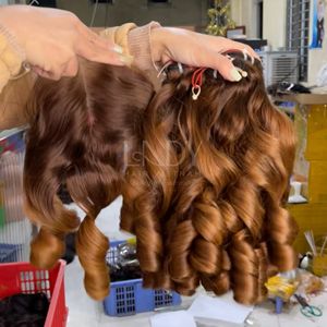 Extensions de cheveux de haute qualité 100% cheveux vietnamiens, mèches de couleur personnalisées rebondissantes - Product Image 3