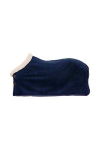 Couverture d'extérieur matelassée pour cheval, noire, col standard, rabat de queue moyen, 2 sangles de jambe, pour usage hivernal en extérieur - Product Image 2