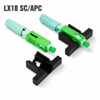 Connecteur rapide à fibre optique SC LX18 monomode pour terminaison de câble FTTH et installation de réseau