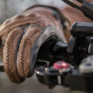 ถุงมือขี่มอเตอร์ไซด์หนัง PU แบบเต็มนิ้วถุงมือขี่มอเตอร์ไซค์แบบหน้าจอสัมผัส - Product Image 6
