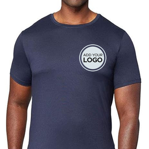 T-shirts pour hommes personnalisés en polyester/coton respirant et anti-rides par sublimation - Product Image 6