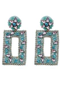 Nuevo diseño indio adornado a mano pendientes de cuentas de semillas para Mujer Accesorios múltiples lentejuelas bordado con cuentas regalo de fiesta de boda - Product Image 6