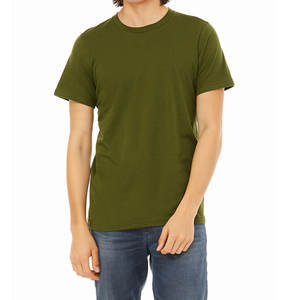 T-shirt personnalisé à col rond Bella + Canvas personnalisable Vente en gros Olive douce T-shirt personnalisé pour hommes Parfait pour l'impression - Product Image 2