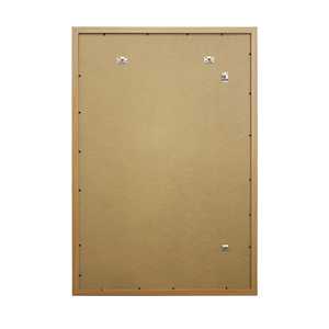 Cadre photo en bois de hêtre clair de style classique, MDF, 61 x 91,5 cm, carré, pour affiches, décoration murale, format A4, pour usage domestique, avec verre frontal - Product Image 5