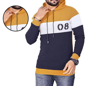 Sweat-shirts pour hommes, mode décontractée d'hiver, best-seller, uni, 100% coton, tissu polaire de qualité supérieure, double panneau, sweat-shirts épais - Product Image 1