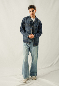 Camisas de Mezclilla para Hombre al por Mayor, Color Sólido, Secado Rápido, 100% Algodón, Estilo Safari Casual con Cuello Alto y Manga Larga para Otoño - Product Image 6