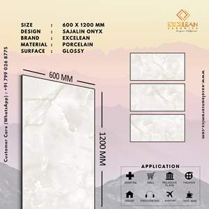 Offre directe d'usine Carreaux en porcelaine émaillée grise Vitrifié 60X120 Cm 60by60 Cm Carreaux Porcelanato Mur Sol Morbi Inde - Product Image 2