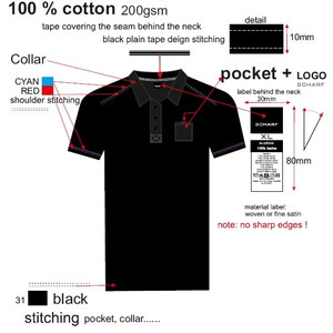 เสื้อยืดผู้ชายคลาสสิกสีทึบมีซิปถักแบบลำลองสำหรับธุรกิจแขนสั้นแบบลำลองพิมพ์โลโก้ด้านหน้าสำหรับใส่เล่นกอล์ฟ - Product Image 4