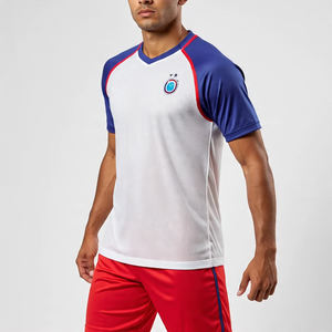 USA TRADE ASSURANCE Premium Custom Print Sportswear <b>Crop</b> <b>Top</b> Football T Shirt Oversized Mesh Football Jersey Mesh Soccer Jersey - Product Image 4