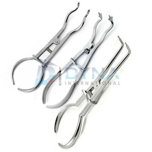 High Quality <b>Set</b> of 3 pcs Endodontic Rubber Dam Forceps/ <b>Pliers</b>, CE Certified Dental Instruments - Product Image 3