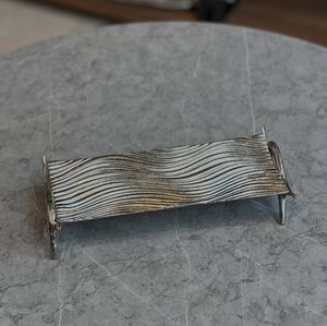 Plateau de service de luxe en aluminium poli gaufré, nouvellement conçu, plaqué nickel, plat de service pour fruits de mer, 50 pièces, pour la maison - Product Image 2