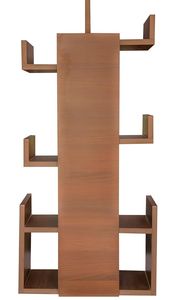Wide Acacia <b>Wood</b> Bookcase Natural Grain Rustic Library Style <b>Shelving</b> Unit for Home Office Workshop Living Room Ample <b>Storage</b> - Product Image 4