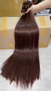 Cabello de trama Cabello liso de color clásico completo súper doble dibujado con cabello vietnamita crudo de alta calidad - Product Image 2