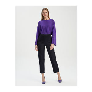 Pantalon/Pantalon pour femme BGN en laine mélangée avec détails au niveau des genoux Modèle W24P153 - Product Image 1