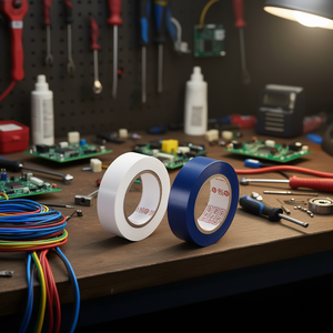 Juego de Cintas Aislantes Eléctricas, 2 Piezas, Blanco y Azul, PP0518, 15 mm x 10 m, Películas y Cintas Electrónicas - Product Image 3