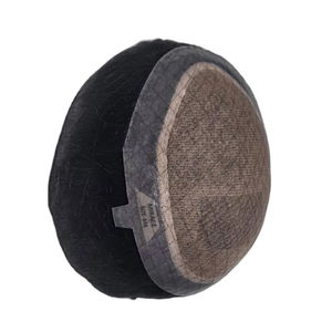 Perruque toupet Miraje Model Taz Hair BD en cheveux humains Remy indiens avec base en dentelle et en PU, ondulations profondes et ondulations naturelles - Product Image 3