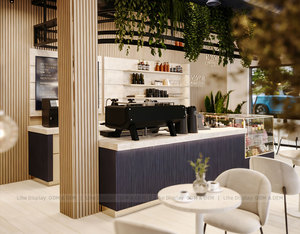 Arredamento Completo per Caffetteria con Vetrina Integrata per Pasticceria e Banco Cassa Industriale per Negozi - Product Image 4