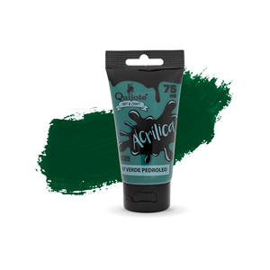 Juego de pintura acrílica verde petróleo de 75ml, pinturas para dedos de pintura DIY para lienzo, pigmento de vidrio, Material plástico para Creatividad - Product Image 1