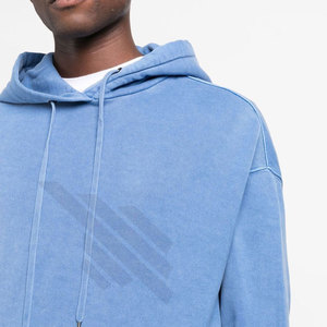 Nouveaux sweats à capuche pour hommes en coton 100% molletonné, effet délavé, respirants, écologiques, décontractés pour l'hiver - Product Image 5