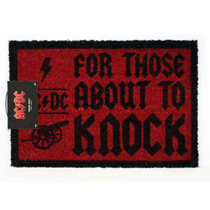 Tapete para puerta AC/DC de estilo industrial - Para quienes se preparan para golpear la puerta - Product Image 1