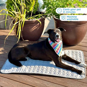 Luxury Portable Pet Cooling <b>Mat</b> Summer-Oxford Material with Removable Cover Soft and Safe Bed for <b>Cats</b> Dogs Travel-Friendly - Product Image 1