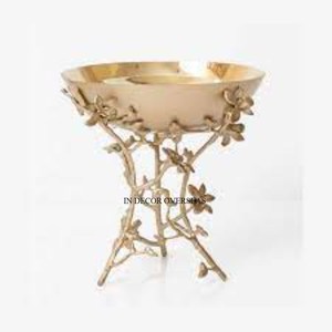 Centre de Table Royal Look Plaqué Or de Qualité Supérieure en Métal pour Maison et Hôtel Brûleur d'Encens Bakhoor Fournitures de Parfum d'Inde - Product Image 5