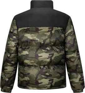 Chaqueta acolchada cálida de invierno para hombre, abrigos gruesos resistentes al agua, chaquetas de camuflaje con cuello levantado - Product Image 2