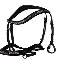 Bride de cheval intelligente en cuir anatomique Adams Tack nouvellement conçue en cuir véritable pur or rose argent cristal équitation équestre - Product Image 3