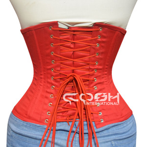 Fabricant OEM ODM de corsets sous-poitrine en coton rouge, fournisseur du Pakistan - Product Image 6