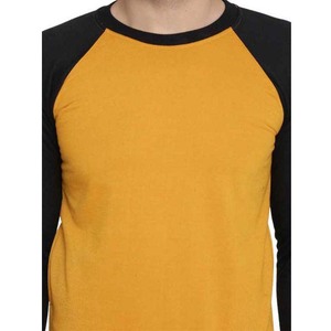 Custom 2024 Crew Neck Contrast Sleeve <b>Men's</b> Plain Sweatshirts Yellow Long Sleeve for <b>Men</b> Sweat <b>Shirt</b> Fancy <b>Men</b> Casual Wear <b>Shirt</b> - Product Image 1