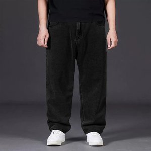 กางเกงยีนส์เดนิมทรงสลิมฟิตผู้ชาย สไตล์สตรีทแวร์ ฤดูหนาว-ฤดูร้อน ปี 2025 ผ้ายืด ระบายอากาศ แห้งเร็ว 100%  ตกแต่งด้วยงานปักลายแบบเรโทร - Product Image 1