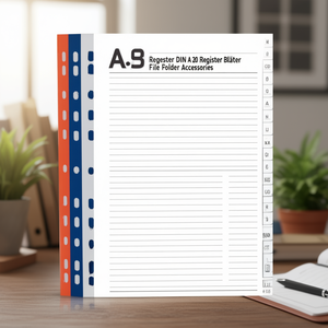 A-Z Register Durable DIN <b>A4</b> Polypropylene 20 Register Bltter File <b>Folder</b> Accessories - Product Image 3