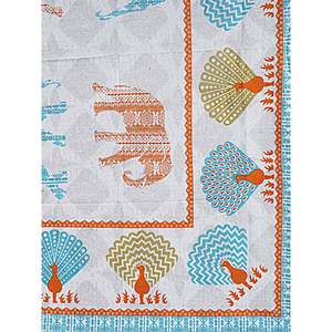 Multi Abstract 180 TC Cotton Single <b>Bedsheet</b> 1 Pillow Cover 100% Cotton King Size for Home Use Available <b>3</b> <b>4</b> 6 Pc Sets (BSB1112) - Product Image 4
