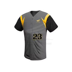 Uniformes de baseball sur mesure OEM respirants, grandes tailles, 100% polyester, haute qualité, prix de gros - Product Image 2