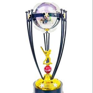 RTS PRÊT À EXPÉDIER Vente Chaude Europe Or Ruban Métal Trophées Cricket Crown Top Sport Métal Trophée pour Gravure À BAS PRIX - Product Image 1