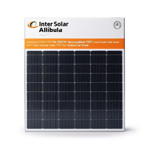 Panneau solaire monocristallin PERC à demi-cellules Inter Solar ISS-TOP 570 haute efficacité 560W, certifié TUV pour usage industriel - Product Image 2