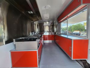 รถเทรลเลอร์ไฟเบอร์กลาสอาหารจานด่วนรถเทรลเลอร์เคลื่อนที่พร้อมรถเข็นขายไอศกรีมและกาแฟสำหรับขนมฮอทด็อกชิป - Product Image 4