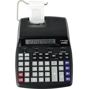Calculatrice de bureau Soennecken CP3000 noire/rouge, alimentée par secteur, 210 x 85 x 355 mm, 20 chiffres avec fenêtre transparente - Product Image 1