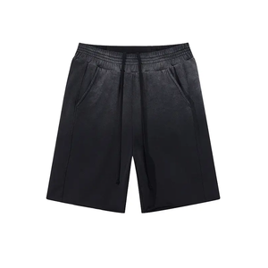 Short délavé à l'acide à impression bouffante 3D personnalisée pour hommes en coton vintage avec effet délavé par le soleil et les pierres - Product Image 5