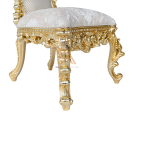 Chaise de trône royale dorée à dossier haut avec style classique pour la décoration de meubles de maison Japon - Product Image 4