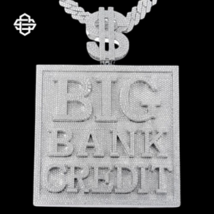 Collier pendentif personnalisé glacé grande banque crédit pour hommes hip hop bling signe dollar chaîne cubique zircon bijoux cadeau - Product Image 2