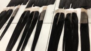 Extensiones de cabello humano remy brasileño, pelo liso de doble estiramiento, cutícula, venta al por mayor, 12A - Product Image 3