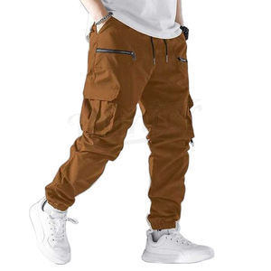 Pantalones Cargo de Hombre de Marca de Moda, Estilo Americano, de Invierno, de Nicho, de Pierna Ancha, Holgados, Versátiles, de Pana Media con Cordón Ajustable - Product Image 5