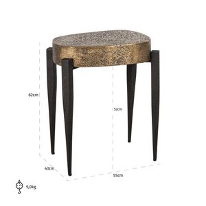 Table basse en aluminium faite à la main unique de marque privée avec des détails artistiques parfaits pour les propriétaires cherchant décoratif - Product Image 4