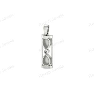2025 personalizado elegante 26x7mm plata esterlina genuina 925 horas diseño de vidrio chapado en oro accesorios de joyería creativa componentes - Product Image 5