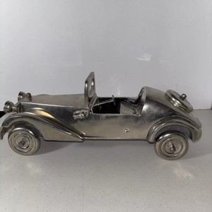 Danbury Mint Fabriqué à la main en étain Delage Cabriolet Vintage Classic Silver Metal Figurine Collection Car Model Classic Aluminium - Product Image 3