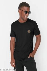 T-shirt à col rond en coton Pima premium pour homme, imprimé graphique élégant, coupe décontractée, confortable, motifs uniques pour un usage quotidien - Product Image 5