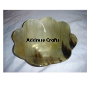 Elegant Buffalo Horn Dishes Available in Customized Sizes Natural Buffalo Ox Horn Bowl Multipurpose Use Ideal for Serving Salads - Product Image 4