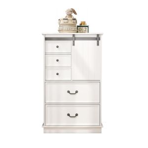 Commode 5 tiroirs de haute qualité avec armoire en bois au design moderne multi-rangements pour la réunion de la chambre des enfants Normes EN71 CPC - Product Image 1